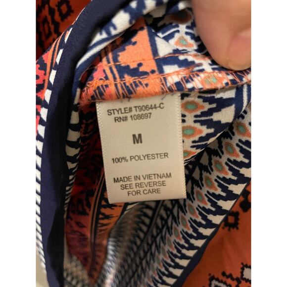 Sweet rain womens top blouse sleeveless vneck medium - Picture 4 of 4